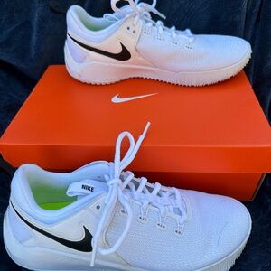 Nike White & Black Volleyball Sneakers